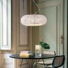 Kryształowa Lampa Wisząca Chrom GLAMOUR IDEAL LUX PASHA' SP10 082196 